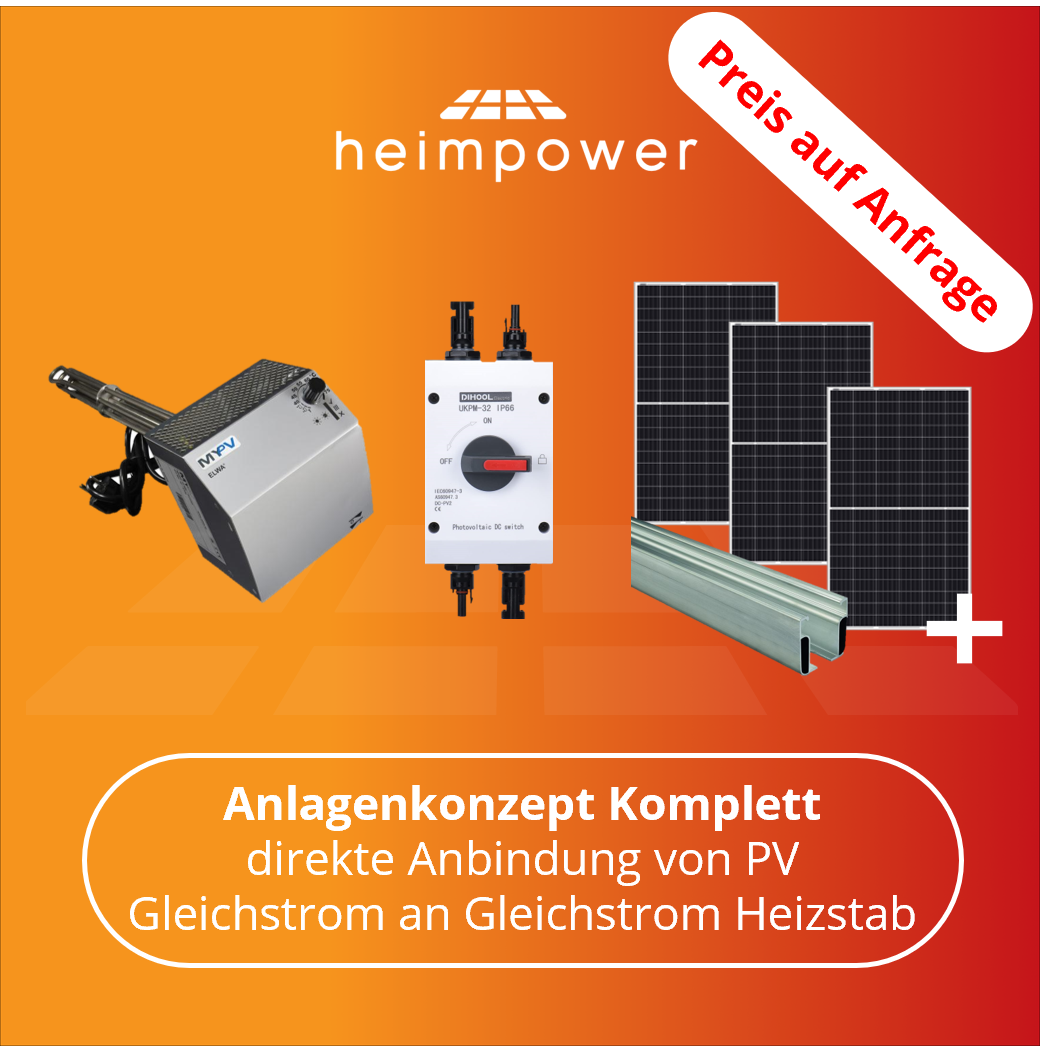 my-PV DC ELWA Elektrisches Photovoltaik-Warmwasserbereitung