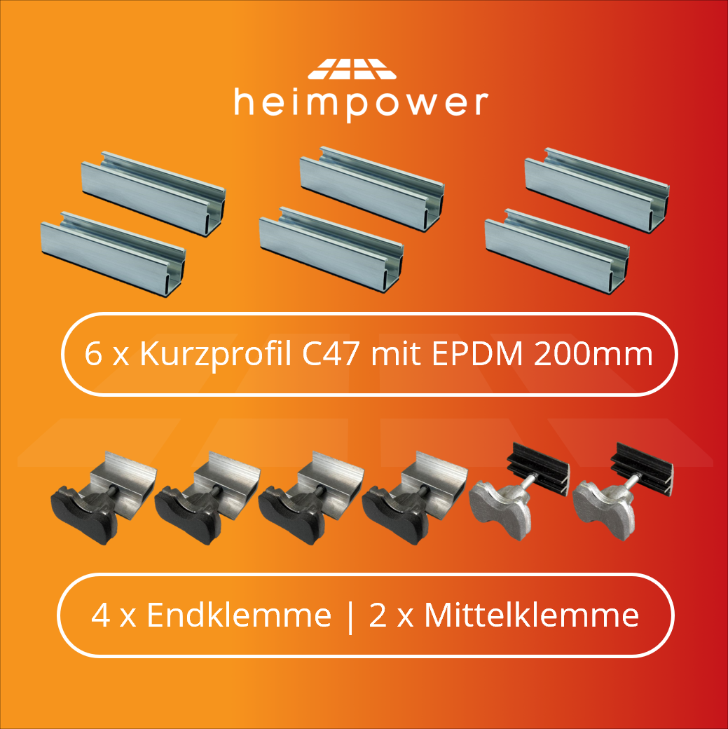 Flachdach Heimpower Duo (840 Wp)