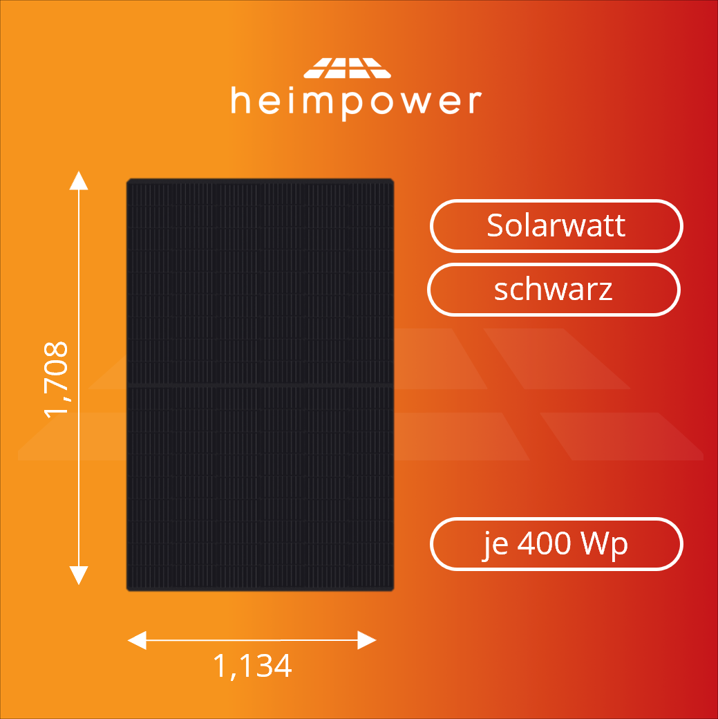 SOLARWATT Modul black (410 Wp) pure